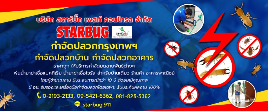 สตาร์บั๊กเพสท์คอนโทรล กำจัดปลวกกรุงเทพ